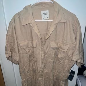 Abercrombie, tall edition, tan romper/utility suit. Never worn!